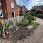 Fencing installed around a property in Guildford, Kent