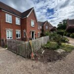 Fencing installed around a property in Guildford, Kent
