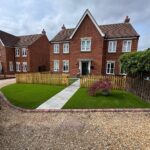 Fencing installed around a property in Guildford, Kent