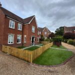 Fencing installed around a property in Guildford, Kent