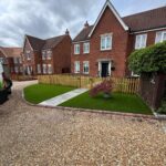 Fencing installed around a property in Guildford, Kent