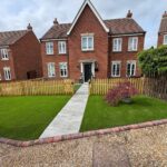 Fencing installed around a property in Guildford, Kent