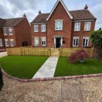 Fencing installed around a property in Guildford, Kent