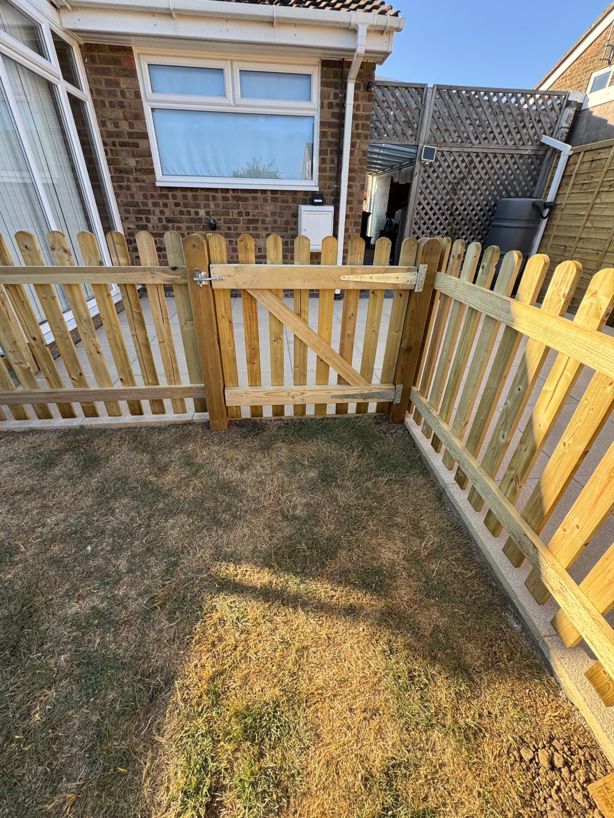 Garden Fencing installed by Borders and Decks in Folkestone, Kent